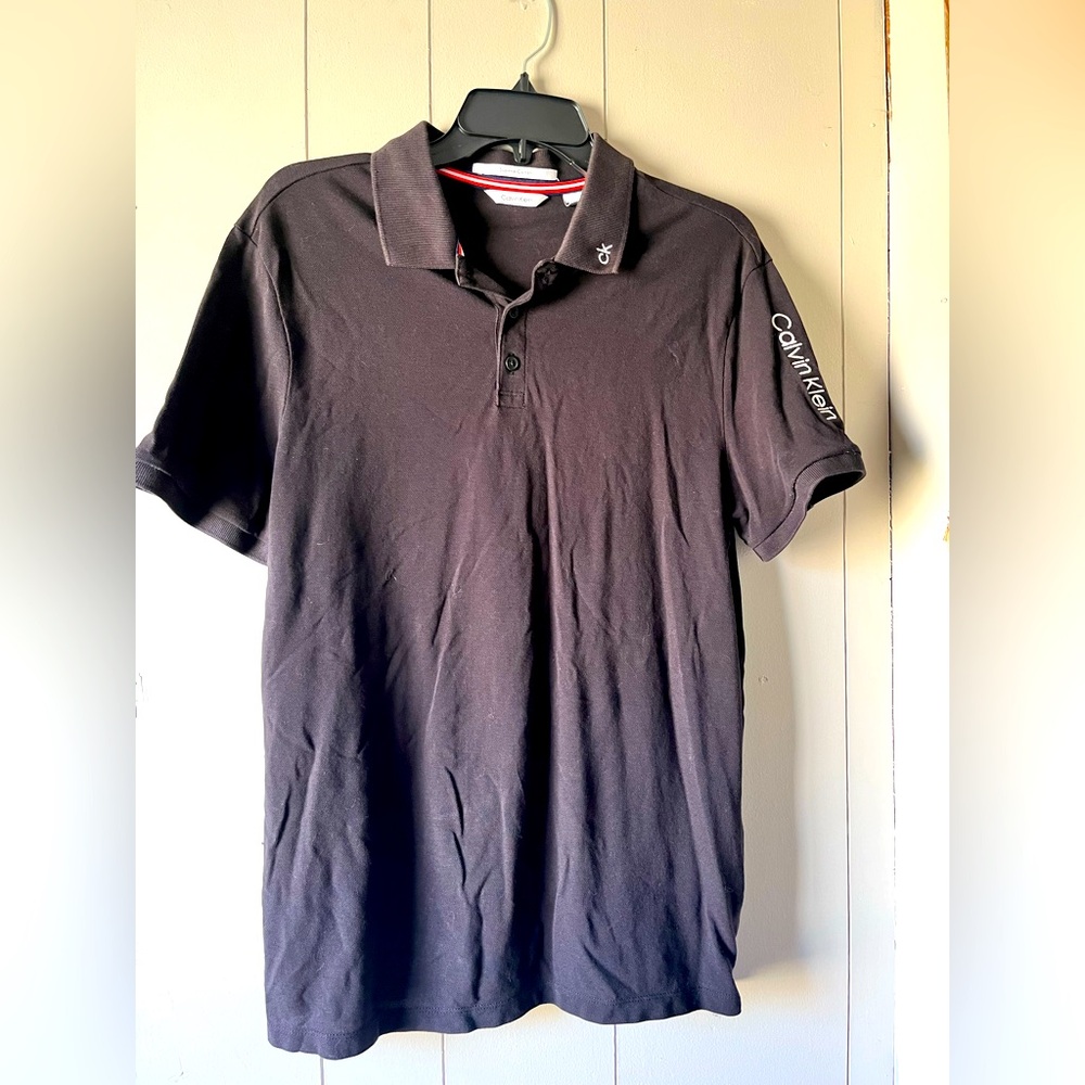 Calvin Klein Men's Dark Polo Shirt Size Medium